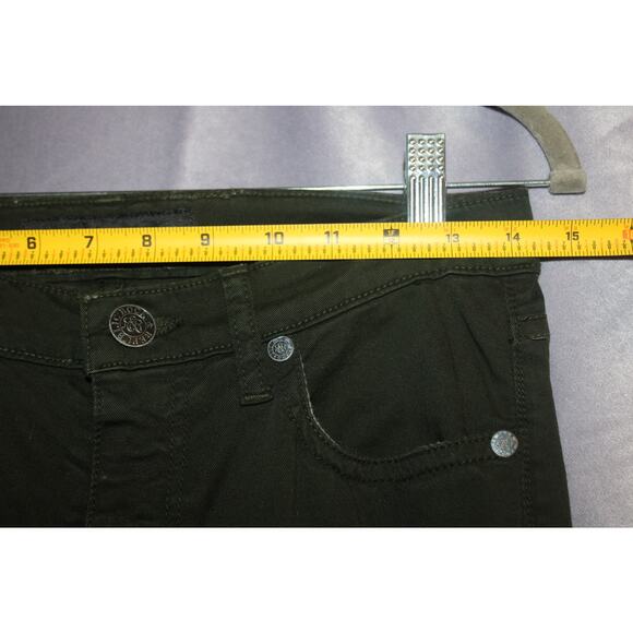 Rock & Republic Skinny Pants Military Dark Green Low Rise Size 25 - Picture 2 of 8